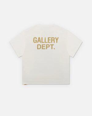 T-shirt Gallery Dept. Biker Dog bianco vintage, vista dal retro