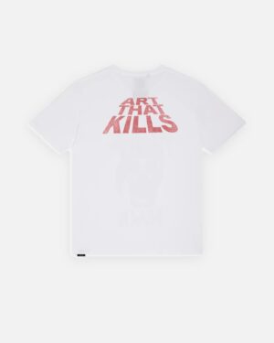 T-shirt Gallery Dept. Skeleton Beach Skull bianca, vista dal retro